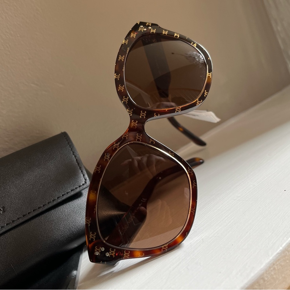 Celine 55mm Gradient Round Sunglasses - Picture 6 of 9